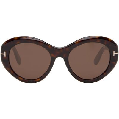 TOM FORD TOM FORD Brown Elodie Sunglasses
