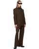 TOM FORD TOM FORD Brown Light Fresco Stripe Wide Leg Trousers - 4