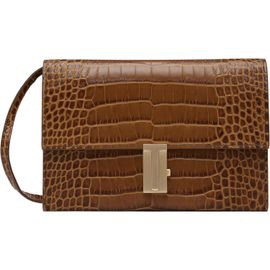 TOM FORD TOM FORD Brown Mia Mini Crocodile Leather Bag