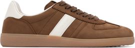 TOM FORD TOM FORD Brown Nubuck Archer Sneakers