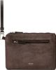 TOM FORD TOM FORD Brown Suede & Soft Leather Wristlet Pouch - 1