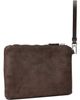TOM FORD TOM FORD Brown Suede & Soft Leather Wristlet Pouch - 3