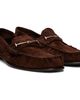 TOM FORD TOM FORD Brown Suede Double T Hardware Ripley Loafers - 4