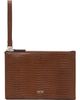 TOM FORD TOM FORD Brown Tejus Minimal Line Wristlet Slim Pouch - 1