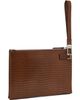 TOM FORD TOM FORD Brown Tejus Minimal Line Wristlet Slim Pouch - 3