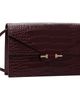 TOM FORD TOM FORD Burgundy Soft Printed Croc Mini Bag - 2