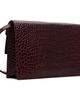 TOM FORD TOM FORD Burgundy Soft Printed Croc Mini Bag - 3