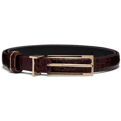 TOM FORD TOM FORD Burgundy T Loop Belt