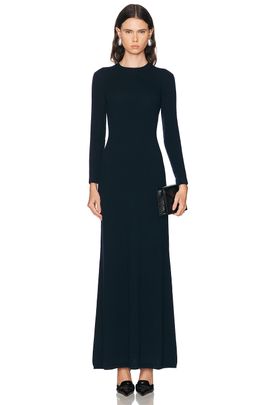 TOM FORD TOM FORD Cashmere Silk Long Crewneck Dress