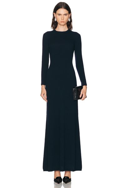 TOM FORD TOM FORD Cashmere Silk Long Crewneck Dress