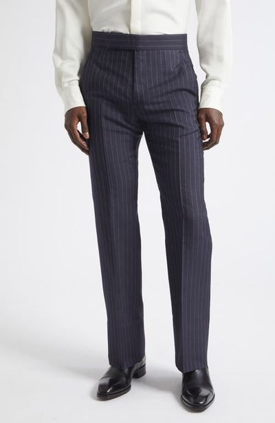 TOM FORD TOM FORD Chalk Stripe Silk Trousers