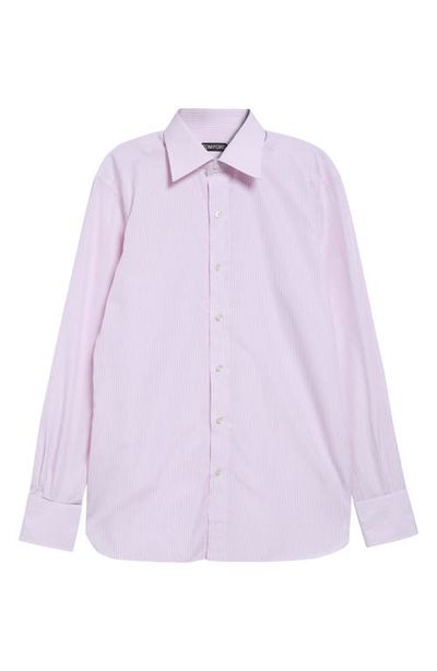 TOM FORD TOM FORD Classic Fit Striped Cotton Shirt