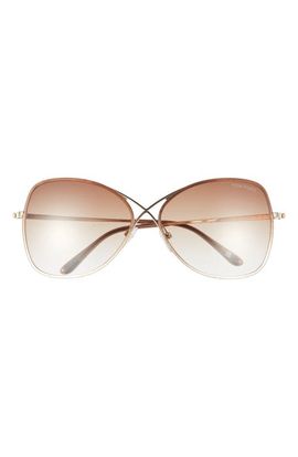 TOM FORD Tom Ford Colette 63mm Oversized Sunglasses