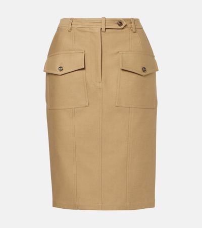 Tom Ford Tom Ford Cotton-blend tricotine midi skirt