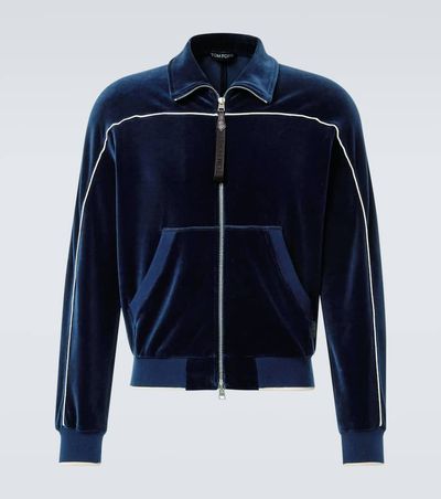 Tom Ford Tom Ford Cotton-blend velour track jacket