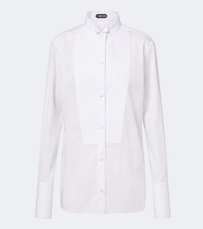 Tom Ford Tom Ford Cotton twill tuxedo shirt