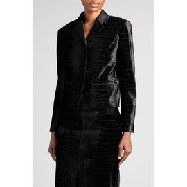 TOM FORD TOM FORD Croc Jacquard Velvet Jacket