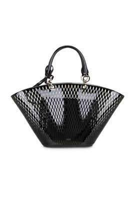 TOM FORD TOM FORD Cut Out Patent Leather Medium Panier Bag