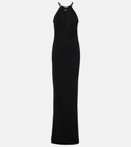 Tom Ford Tom Ford Cutout halterneck crêpe jersey gown