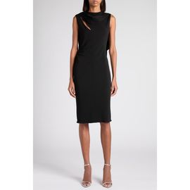 TOM FORD TOM FORD Cutout Shoulder Crepe Jersey Cocktail Dress