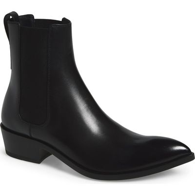 TOM FORD TOM FORD Dagger Burnished Leather Pointed Toe Chelsea Boot