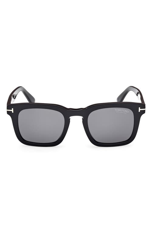 TOM FORD TOM FORD Dax 50mm Polarized Square Sunglasses