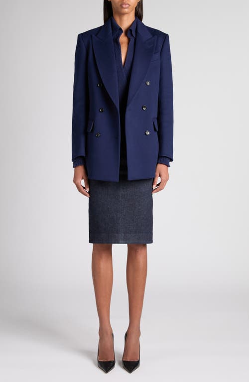 TOM FORD TOM FORD Double Breasted Wool & Cashmere Blazer