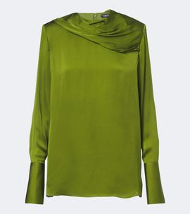 Tom Ford Tom Ford Draped silk satin top