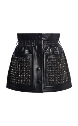 Tom Ford Tom Ford Embroidered Nappa Lambskin Mini Skirt