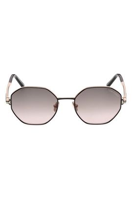 TOM FORD TOM FORD Francesca 53mm Gradient Geometric Sunglasses