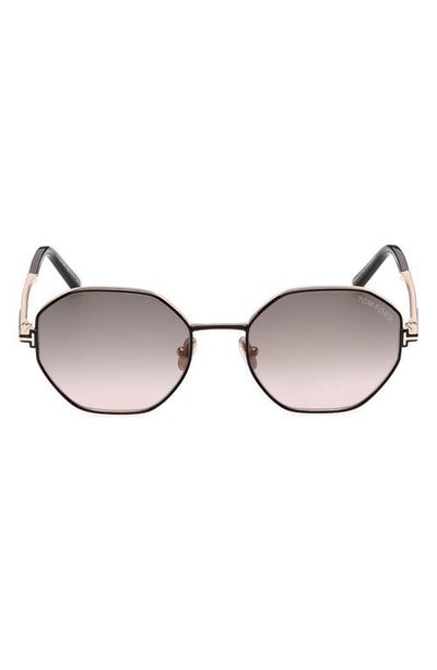 TOM FORD TOM FORD Francesca 53mm Gradient Geometric Sunglasses