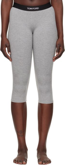 TOM FORD TOM FORD Gray Modal Yoga Short Leggings