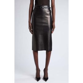 TOM FORD TOM FORD Guanteria Lambskin Leather Pencil Skirt