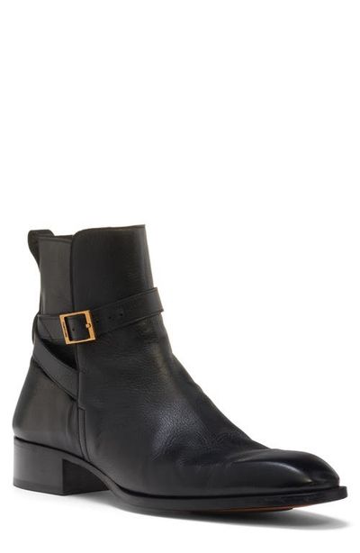 TOM FORD TOM FORD Hainut Goatskin Leather Buckle Boot