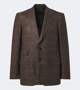 Tom Ford Tom Ford Houndstooth wool, silk, and linen blazer