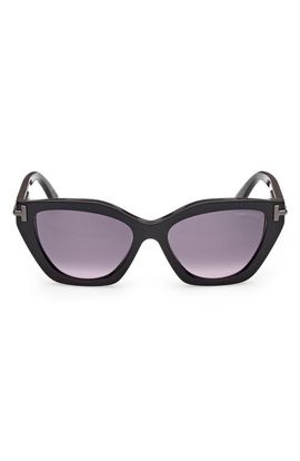 TOM FORD TOM FORD Icon 55mm Gradient Cat Eye Sunglasses