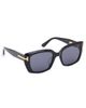 Tom Ford Tom Ford Icon Square Sunglasses Shiny Black One - 1