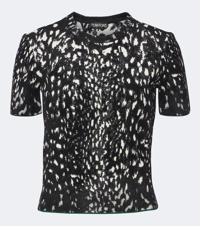 Tom Ford Tom Ford Jacquard velvet T-shirt