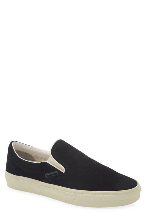 TOM FORD TOM FORD Jude Perforated Suede Slip-On Sneaker