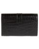 TOM FORD TOM FORD Kara Croc Embossed Leather Compact Wallet - 3