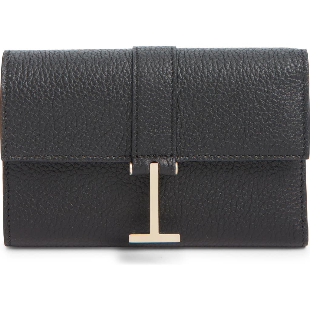 TOM FORD TOM FORD Kara Grain Leather Compact Wallet