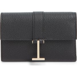 TOM FORD TOM FORD Kara Grain Leather Compact Wallet