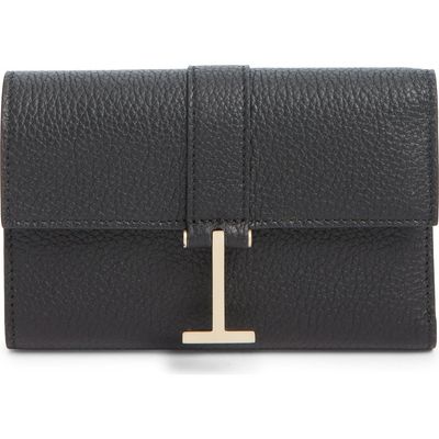 TOM FORD TOM FORD Kara Grain Leather Compact Wallet
