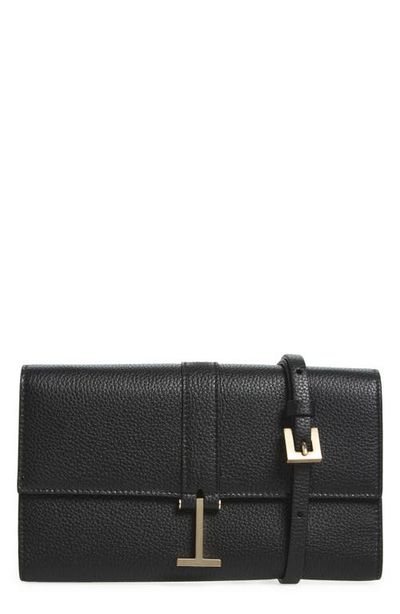 TOM FORD TOM FORD Kara Grain Leather Crossbody Wallet