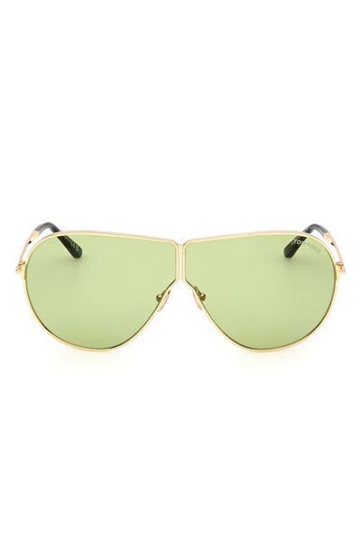 TOM FORD TOM FORD Keating 71mm Oversize Pilot Sunglasses