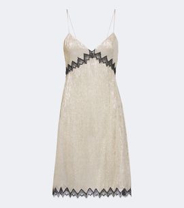 Tom Ford Tom Ford Lace-trimmed silk-blend slip dress