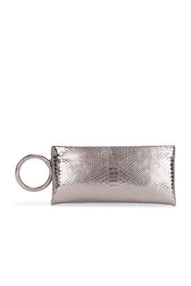 TOM FORD TOM FORD Laminated Printed Python Clutch