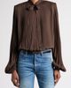 TOM FORD TOM FORD Lavallière Plissé Top - 1