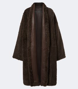 Tom Ford Tom Ford Leather-trimmed reversible cashmere coat