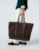 Tom Ford Tom Ford Leather-trimmed suede tote bag - 2